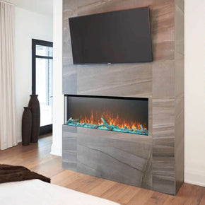 TRIVISTAᴹᴰ PRIMIS 50 Three-sided built-in electric fireplaces | NEFB50H-3SV