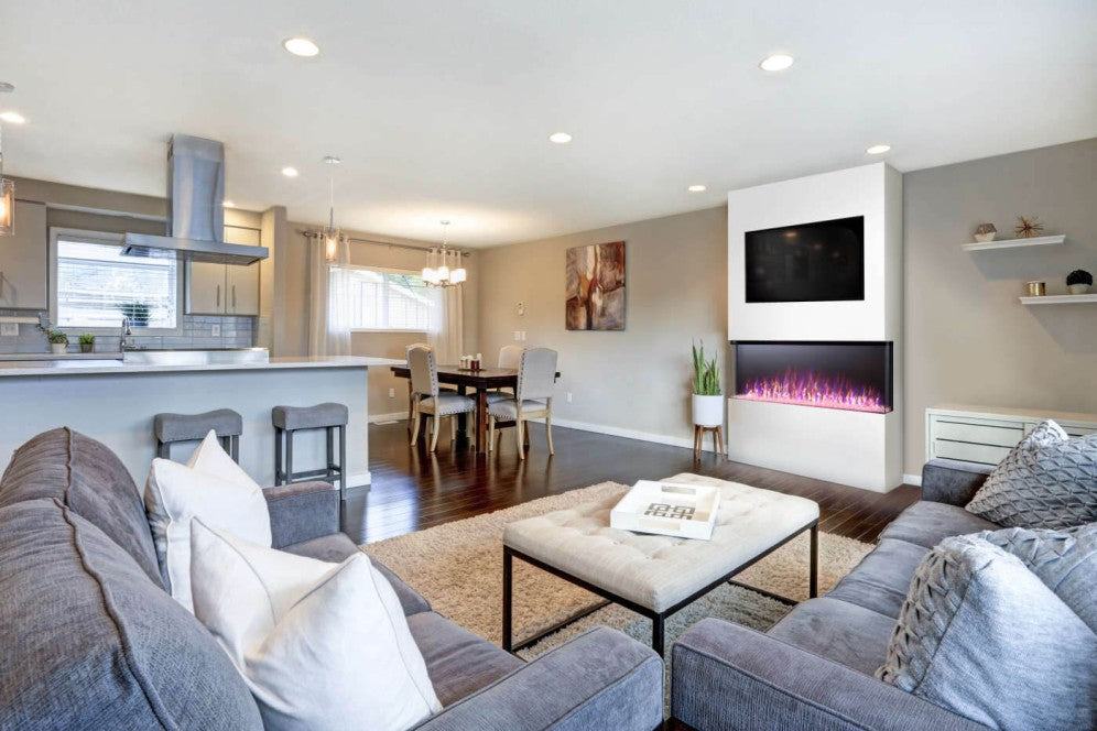 TRIVISTAᴹᴰ PRIMIS 50 Three-sided built-in electric fireplaces | NEFB50H-3SV