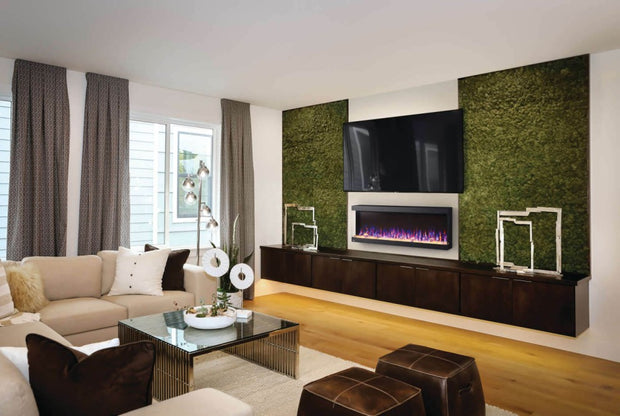 TRIVISTAᴹᴰ PICTURA 50 Three-sided built-in electric fireplaces | NEFL50H-3SV