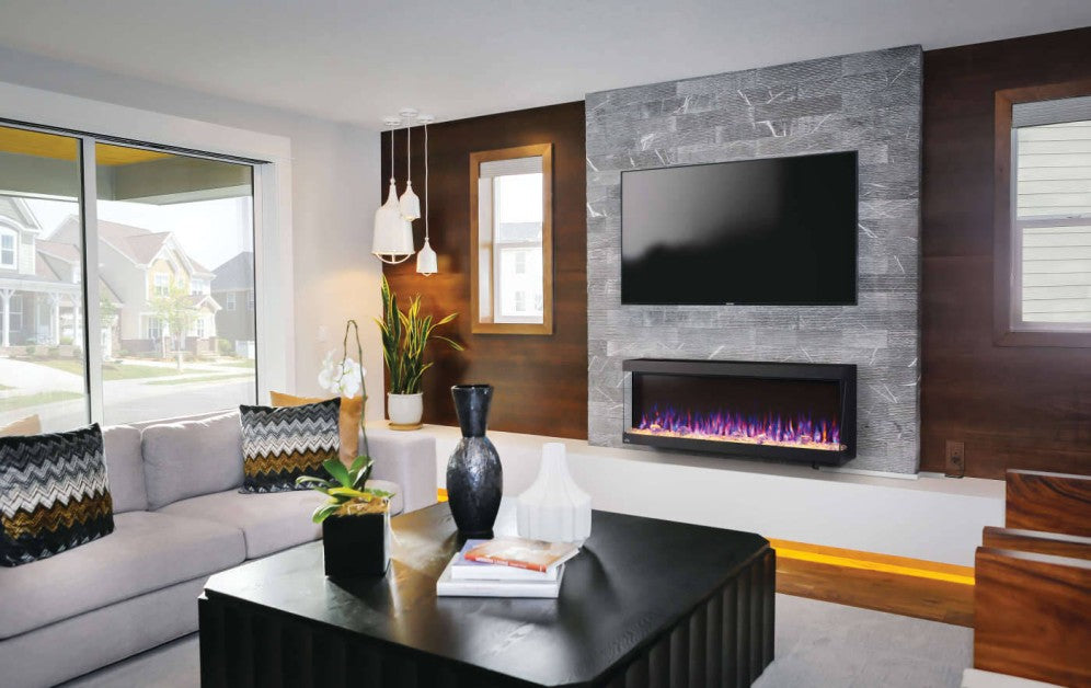 TRIVISTAᴹᴰ PICTURA 50 Three-sided built-in electric fireplaces | NEFL50H-3SV