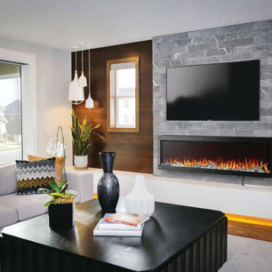 TRIVISTAᴹᴰ PICTURA 60 Three-sided built-in electric fireplaces | NEFL60H-3SV