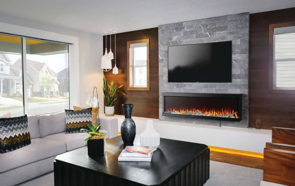 TRIVISTAᴹᴰ PICTURA 60 Three-sided built-in electric fireplaces | NEFL60H-3SV
