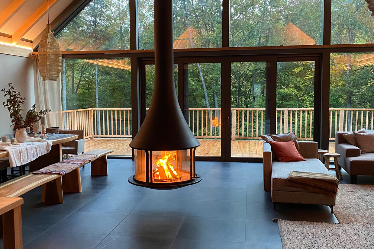 Suspended Fireplace JC Bordelet Zelia