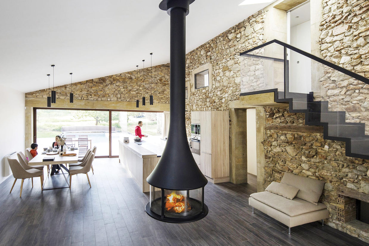 Suspended Fireplace JC Bordelet Zelia