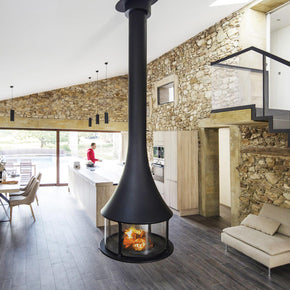 Suspended Fireplace JC Bordelet Zelia