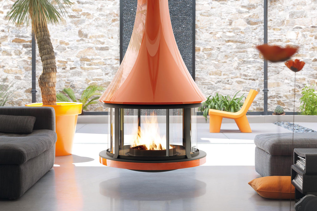 Suspended Fireplace JC Bordelet Zelia