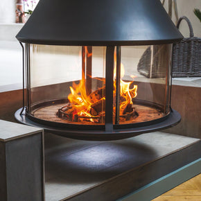 Suspended Fireplace JC Bordelet Zelia