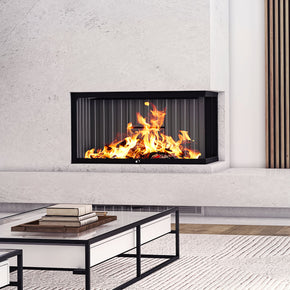Foyer au bois LUXUS® 40 Coin droit - LXCR40